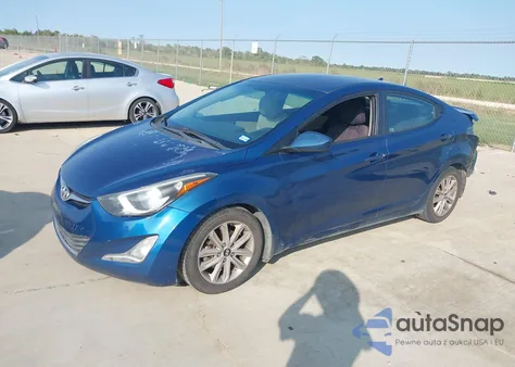 2015 Hyundai Elantra Se from USA, damaged, VIN KMHDH4AE6FU451765